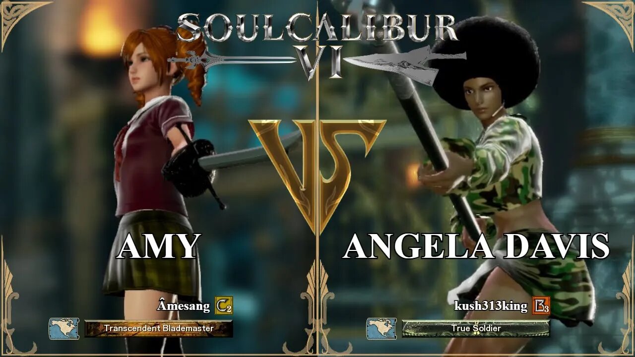 Amy (Âmesang) VS Angela Davis (kush313king) (SoulCalibur™ VI: Online)