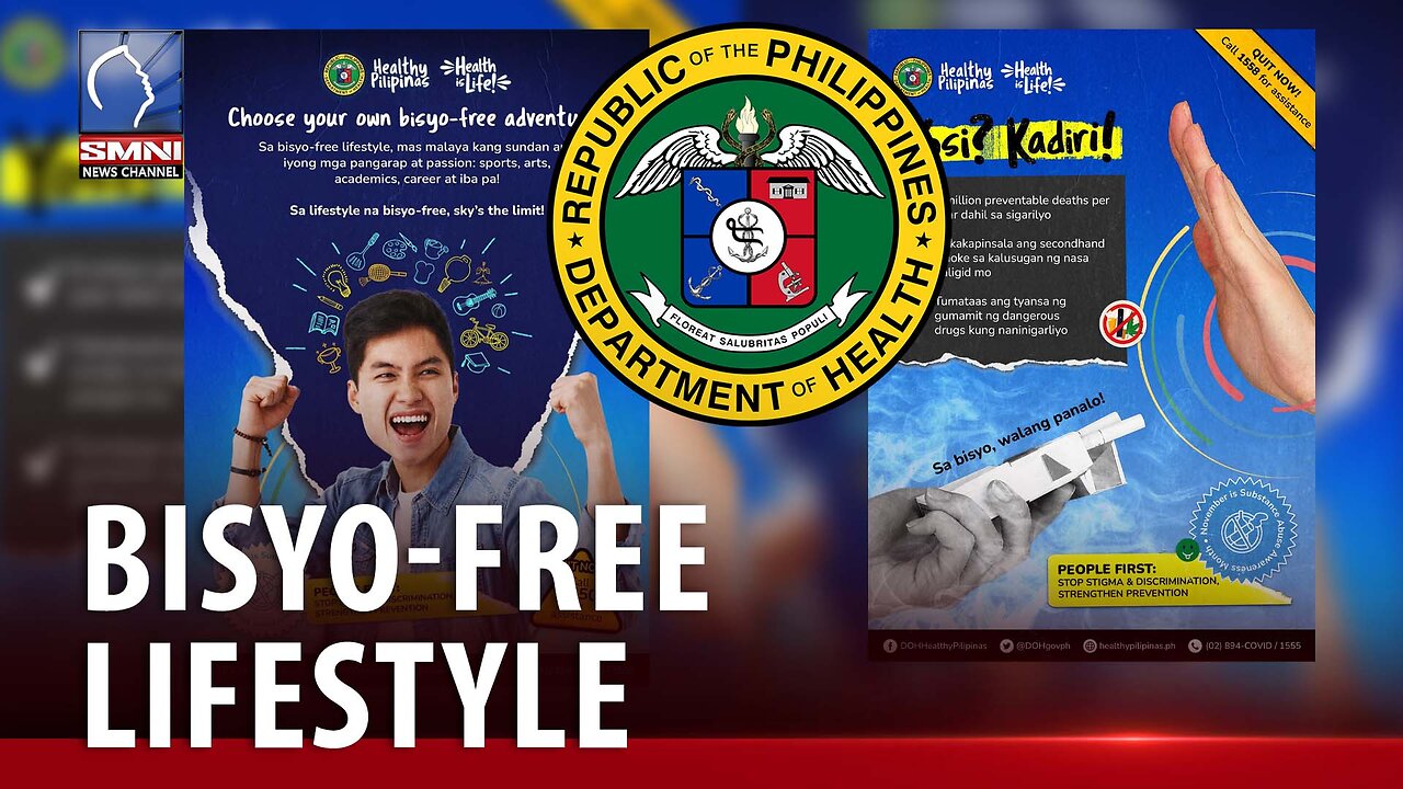 Bisyo-free lifestyle campaign, maigting na tinututukan ng DOH