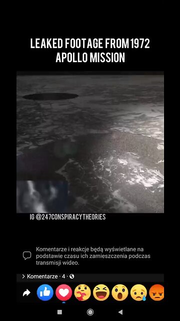 Footage of Flat Earth from Apollo mission
