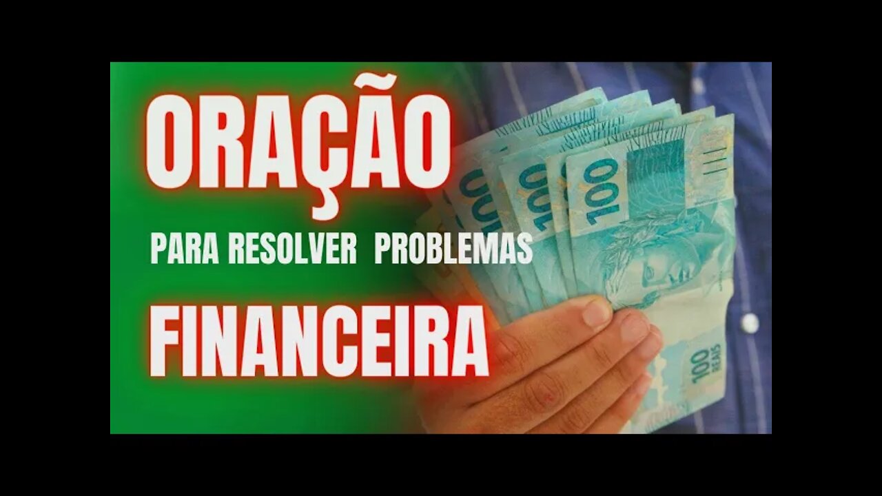 Oração para resolver problemas financeiros