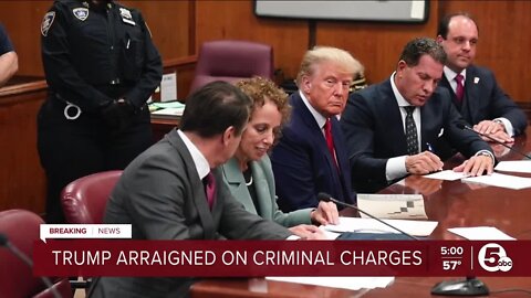 Former President Donald Trump arraigned on criminal charges