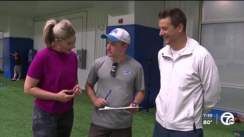 Brad Galli, Jeanna Trotman battle fellow reporters in Lions media skills challenge