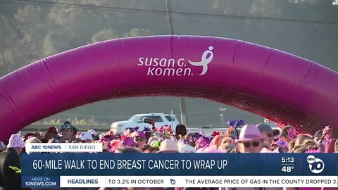 Susan G Komen 3-day to wrap up