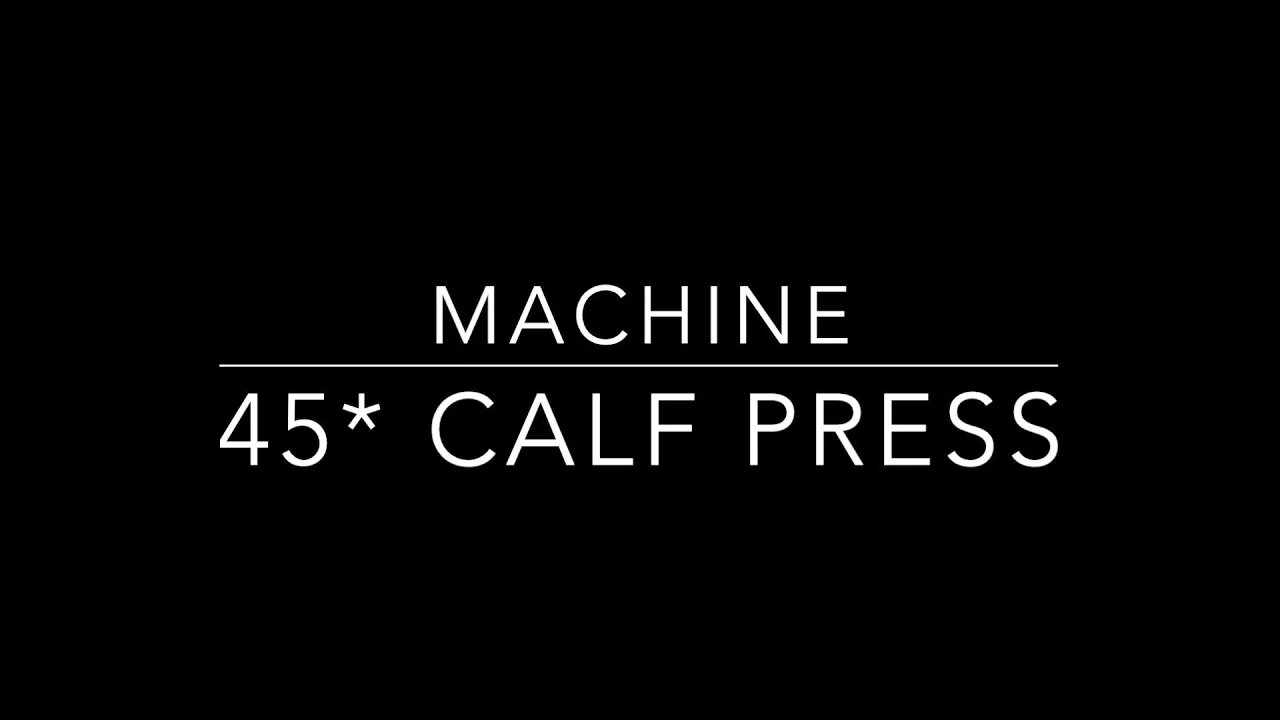 🏋️‍♂️ How to 45* Calf Press Coach | Mike D