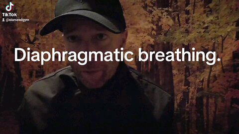 Diaphragmatic breathing.