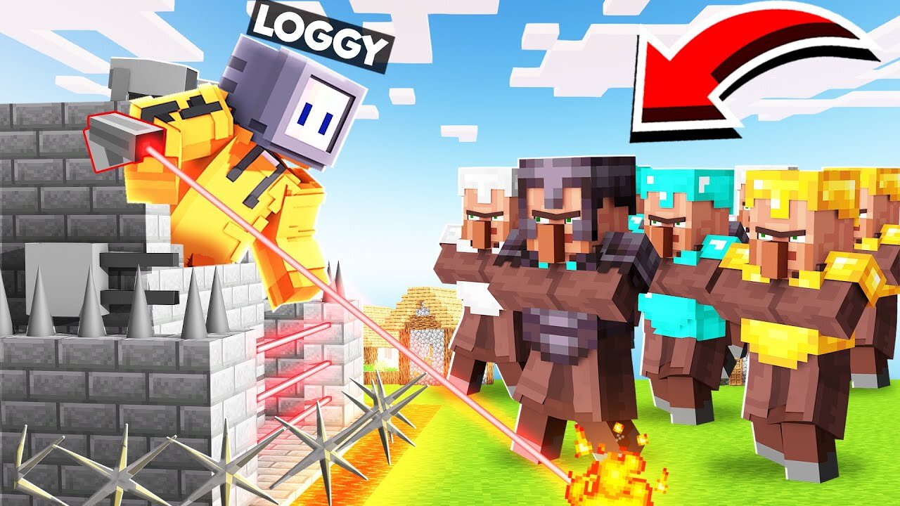 VILLAGER ARMY ATTACKED MY MOST SECURE BASE
