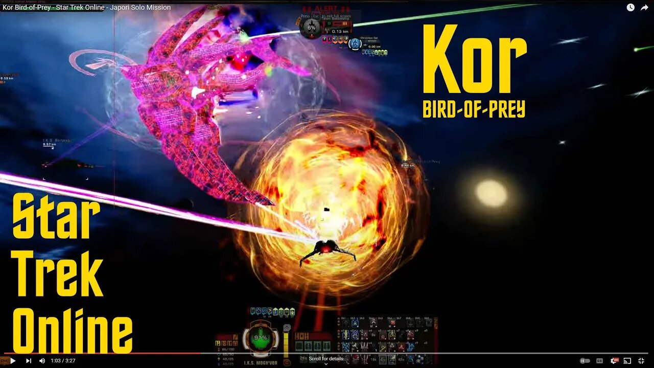 Kor Bird-of-Prey - Star Trek Online - Japori Solo Mission