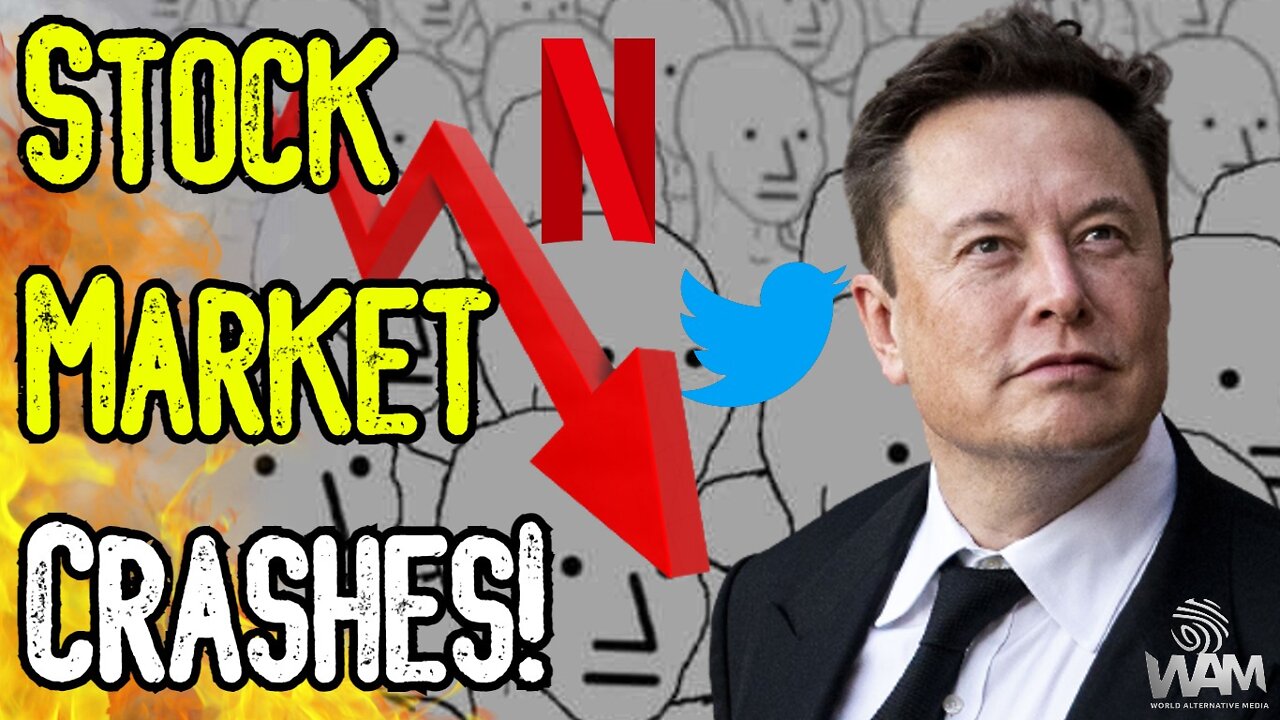 STOCK MARKET CRASHES! - Elon Musk BUYS Twitter As WOKE MOB DESTROYS Netflix! - COLLAPSE IMMINENT