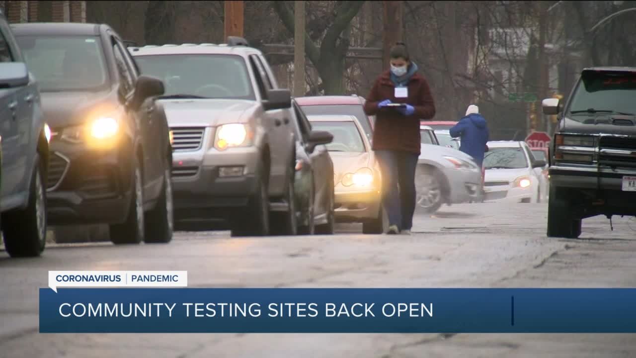 Milwaukee COVID-19 testing sites reopen; long lines on Monday