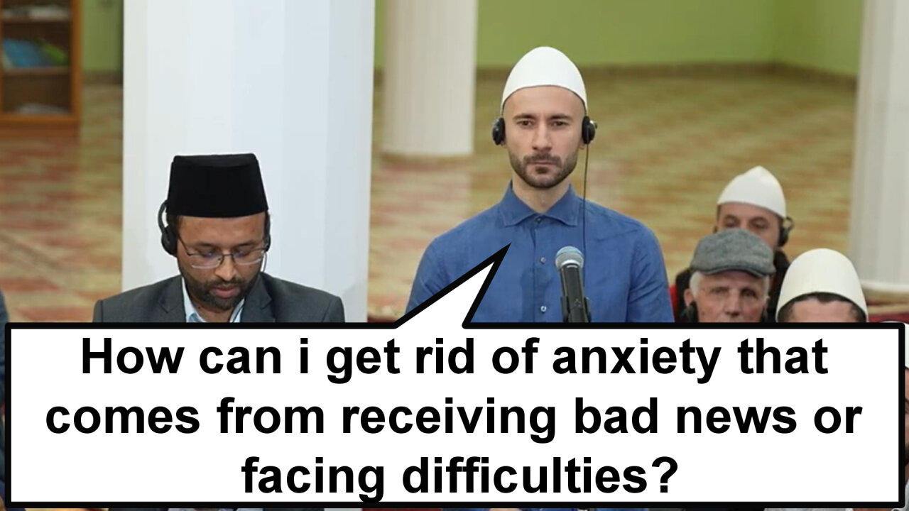 How can I get rid of anxiety that comes from receiving bad news or facing difficulties?