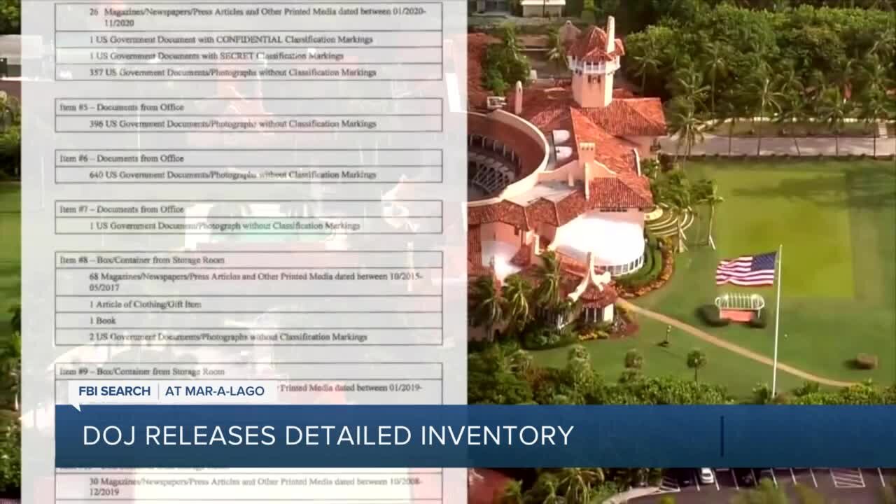 More than 10,000 government documents without classified markings seized from Mar-a-Lago