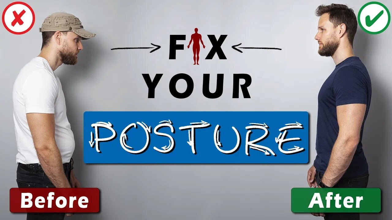 How to CORRECT bad body POSTURE at home