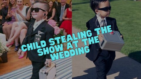 Child stealing the show at wedding - Ringbearer Flaw