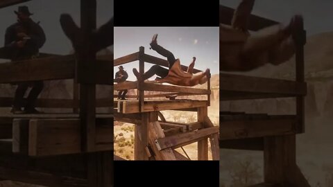 Red dead redemption 2 Ragdoll physics.