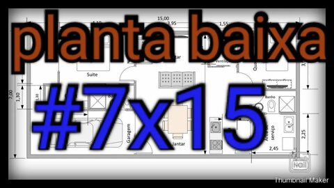 planta baixa 7x15