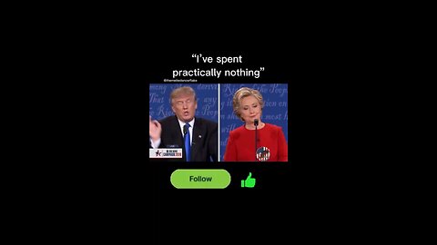 “I’ve spent practically nothing” Donald Trump