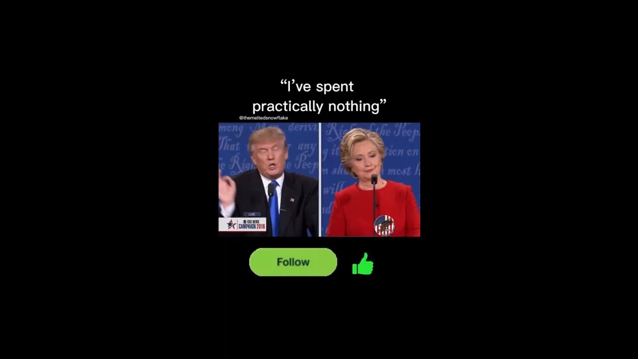“I’ve spent practically nothing” Donald Trump