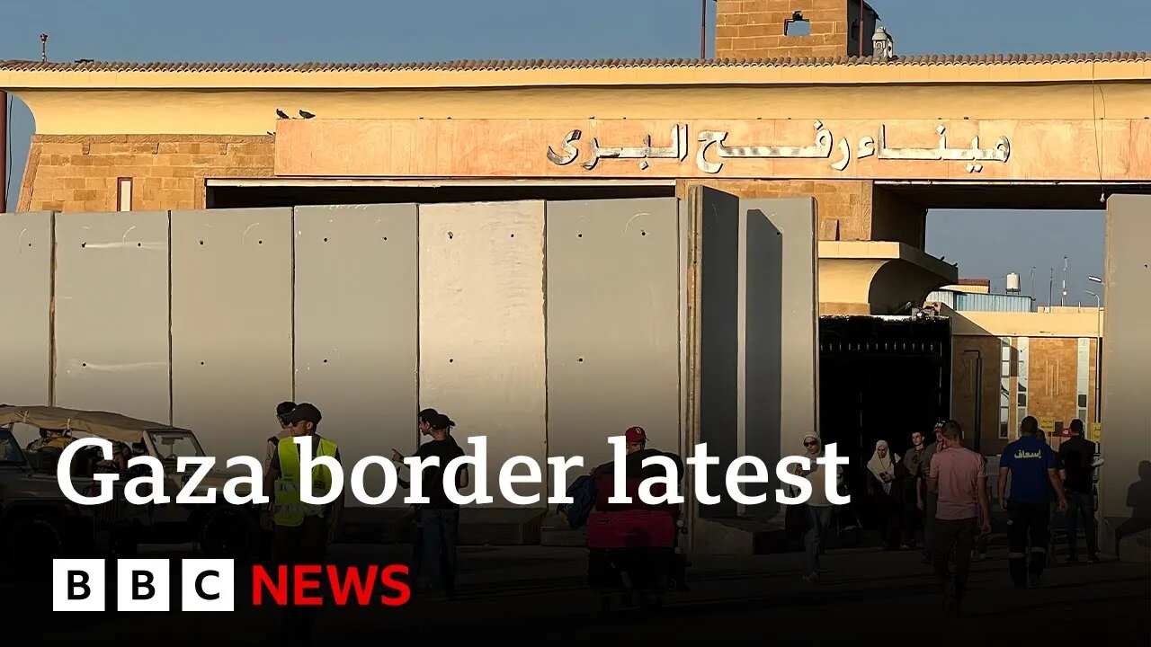 Exit of foreign nationals from Gaza temporarily stopped BBC News