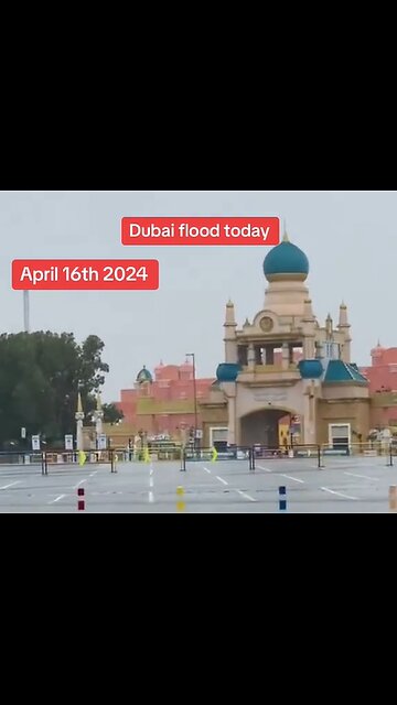 Watch the flood in Dubai today