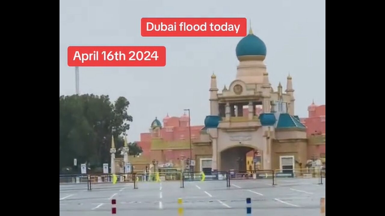 Watch the flood in Dubai today