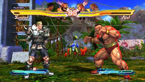 Street Fighter X Tekken: Zangief & Law vs Abel & Steve - 1440p No Commentary