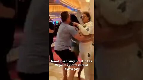 brawl in a luxury hotel in Las Vegas #shorts #brawl #lasvegas