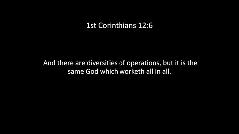 1st Corinthians Chapter 12