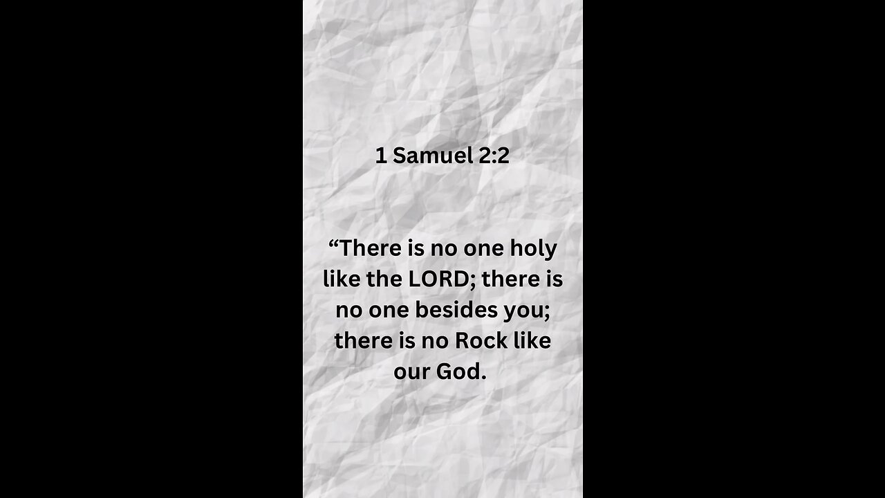 1 Samual 2:2