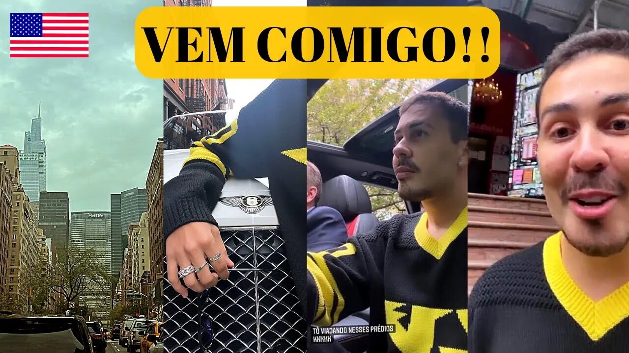 CARLINHOS EM NOVA YORK CONTANDO NOVIDADES