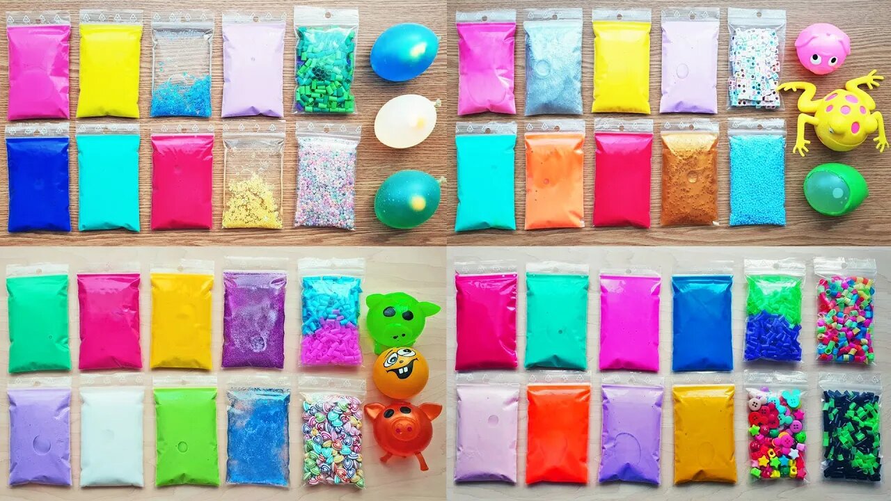 Making Slime with Bags - Satisfying Slime Videos