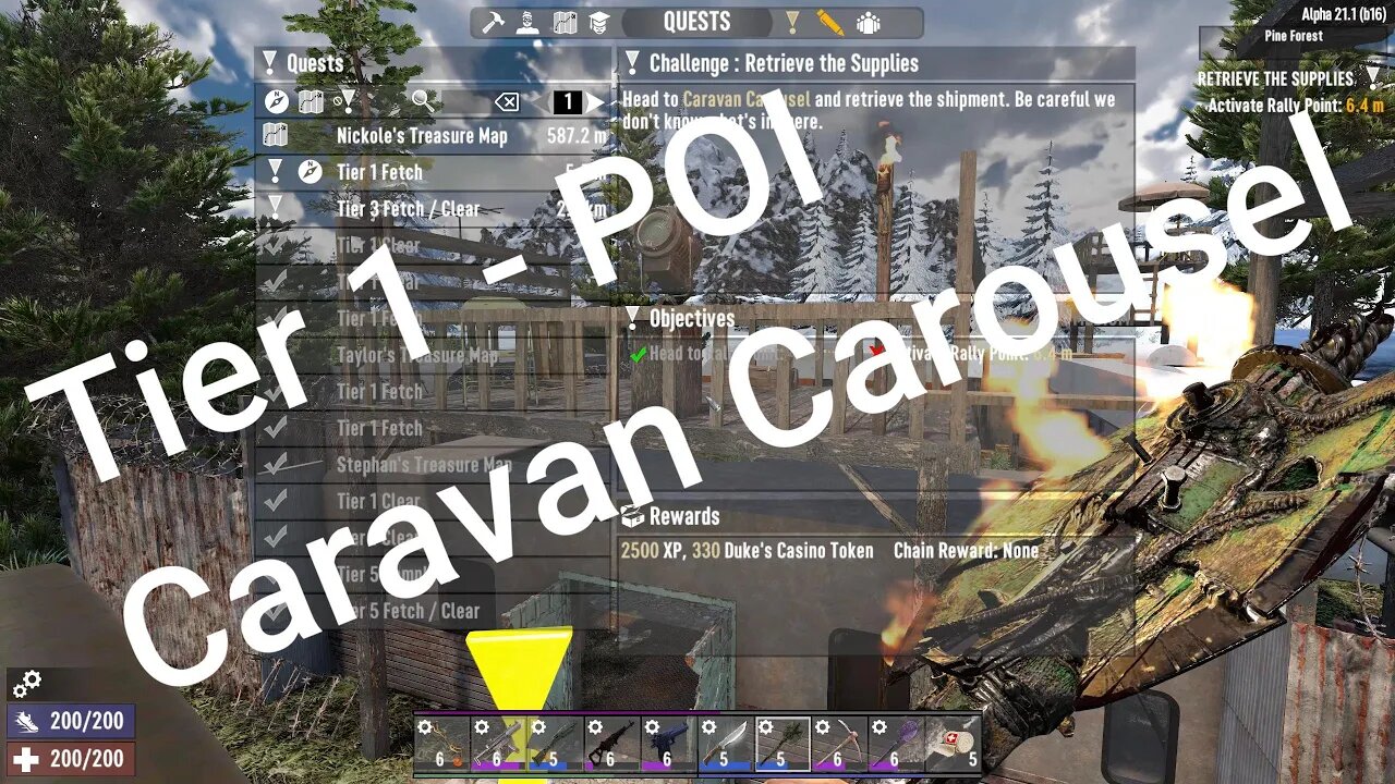 Tier 1 POI - Caravan Carousel | 7 Days To Day - Alpha 21.1 #oldgoatgaming #7dtd