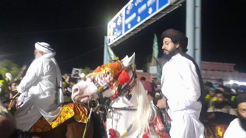 سعد بھاٸی کاگھوڑے پر استقبال کے خوبصورت مناظر