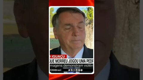 Jair Bolsonaro diz que violentos são os que chutaram o assassino de Marcelo Arruda do PT,