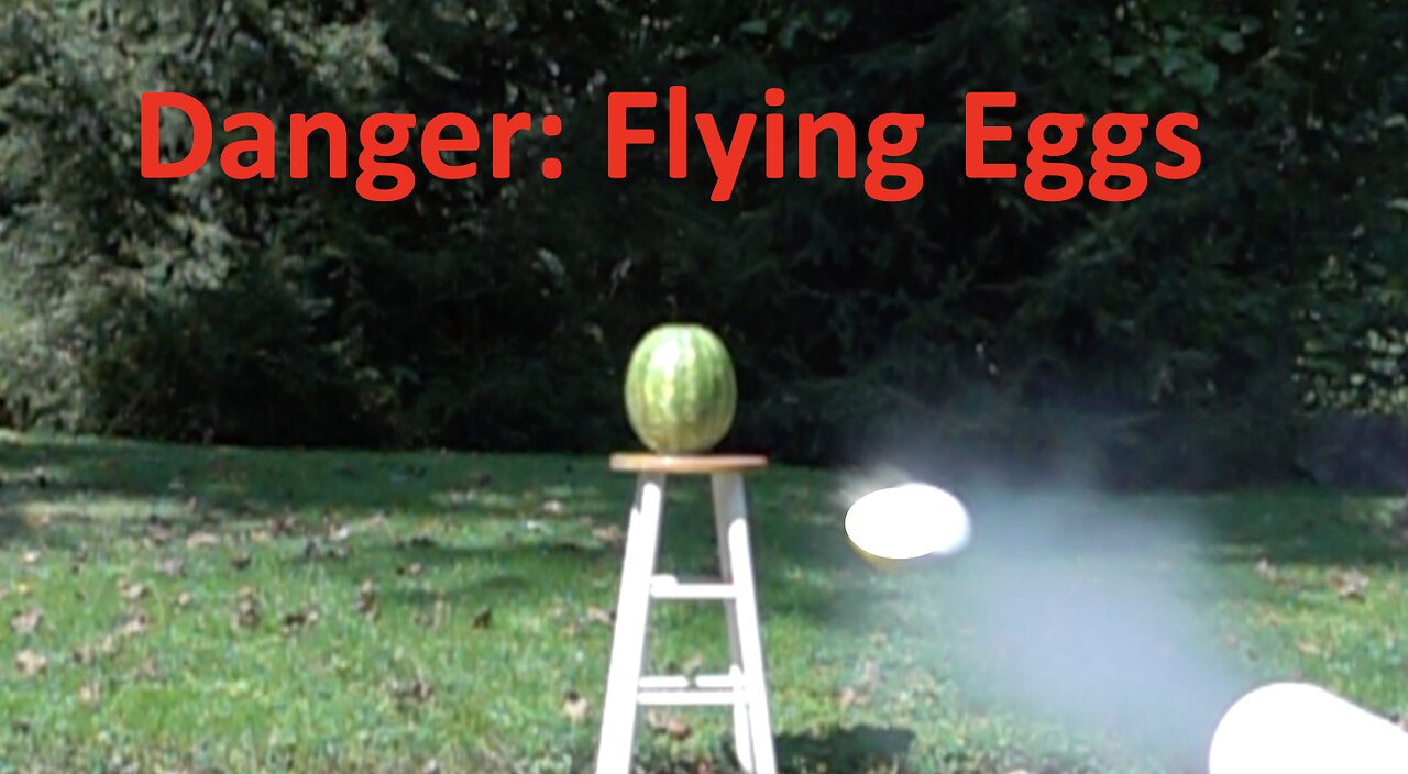 Egg Target Practice at 300 mph (483 km/h)