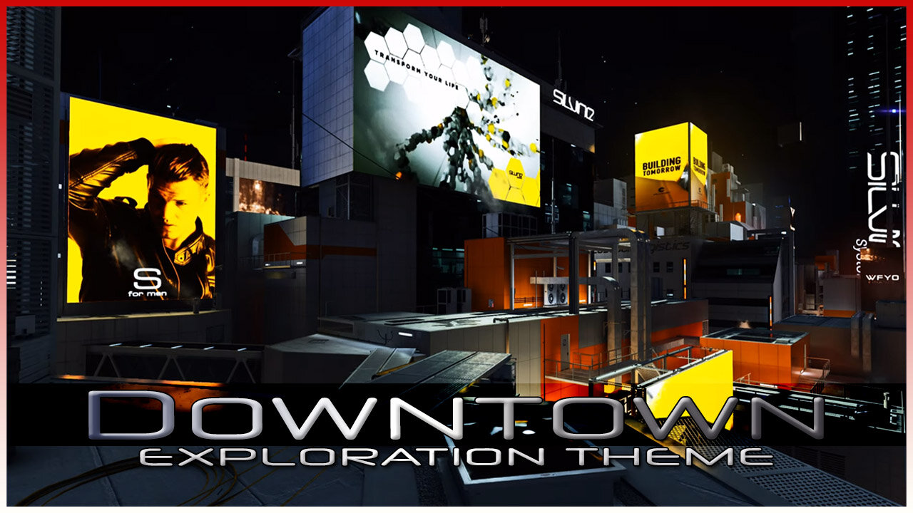 Mirror's Edge Catalyst - Downtown District [Exploration Theme - Night, Act 3] (1 Hour of Music)