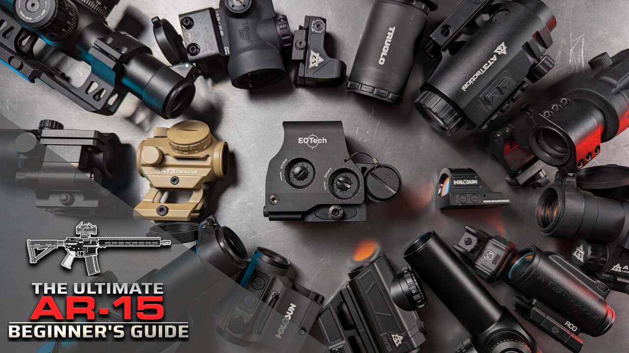 Ep-16: AR-15 Optics Bible! BUIS vs. Red Dot Sight vs. Holographic vs. Prism vs. LPVO vs. Magnifiers