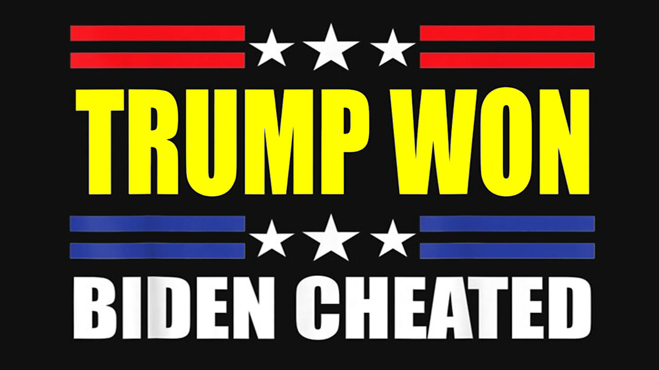 Trump Won - Biden Cheated - No War.