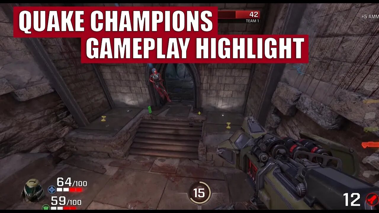 QUAKE CHAMPIONS - Decent Match on Blood Run