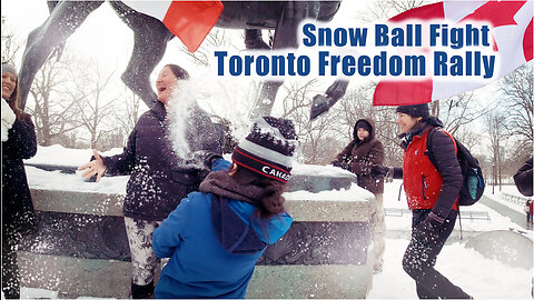 Snow Ball Fight - Toronto Freedom Rally - Relax Edition