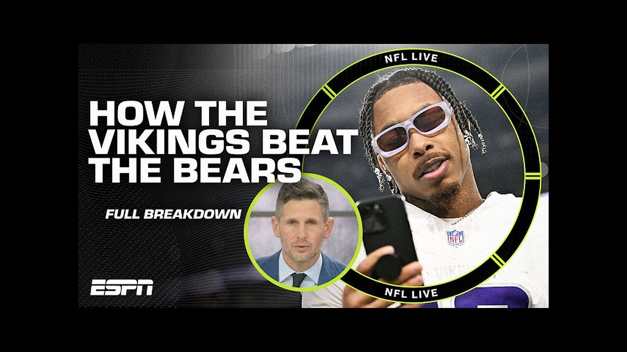 Dan Orlovsky breaks down the Vikings' MNF win over the Bears | NFL Live