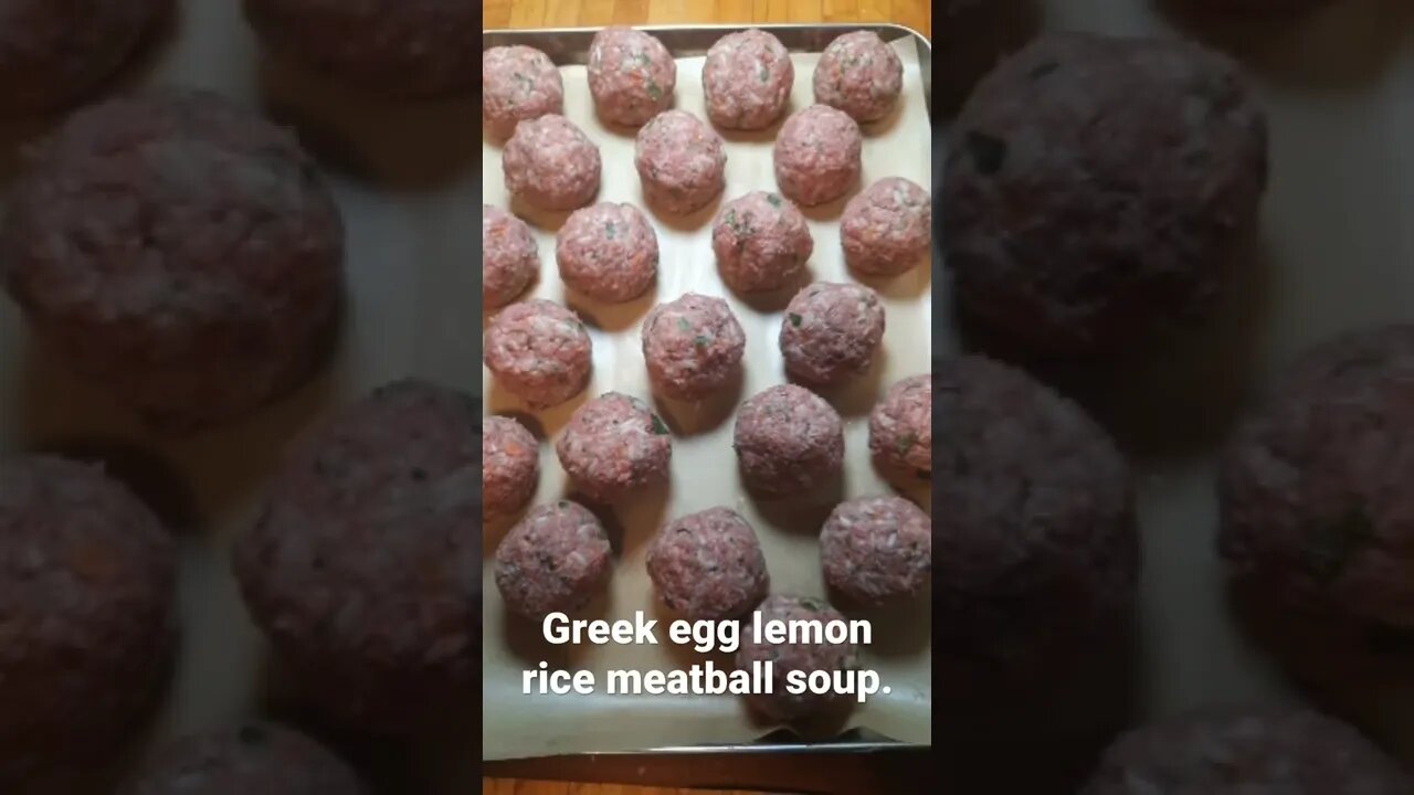 Greek meatball soup with egg lemon sauce. Hearty meal easy to make!