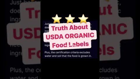 TRUTH About USDA Organic Food Labels! Subscribe to PPNutra