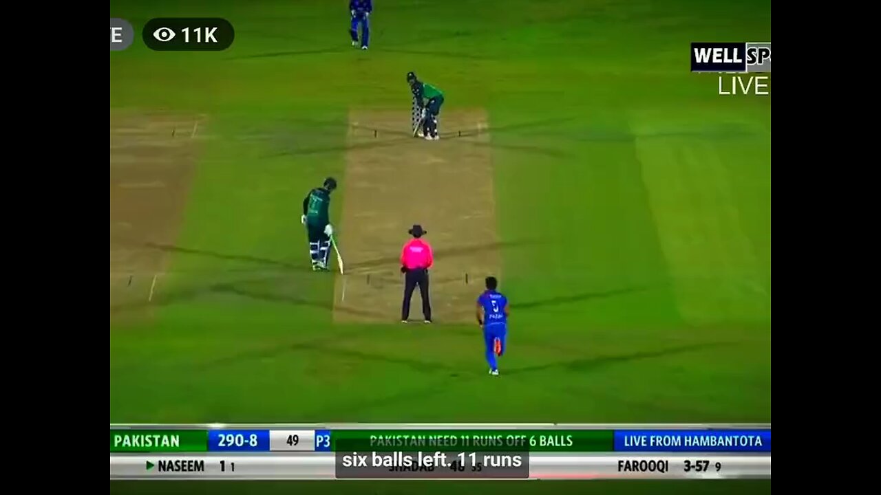 Pakistan vs Afghanistan Last Over 2nd ODI International