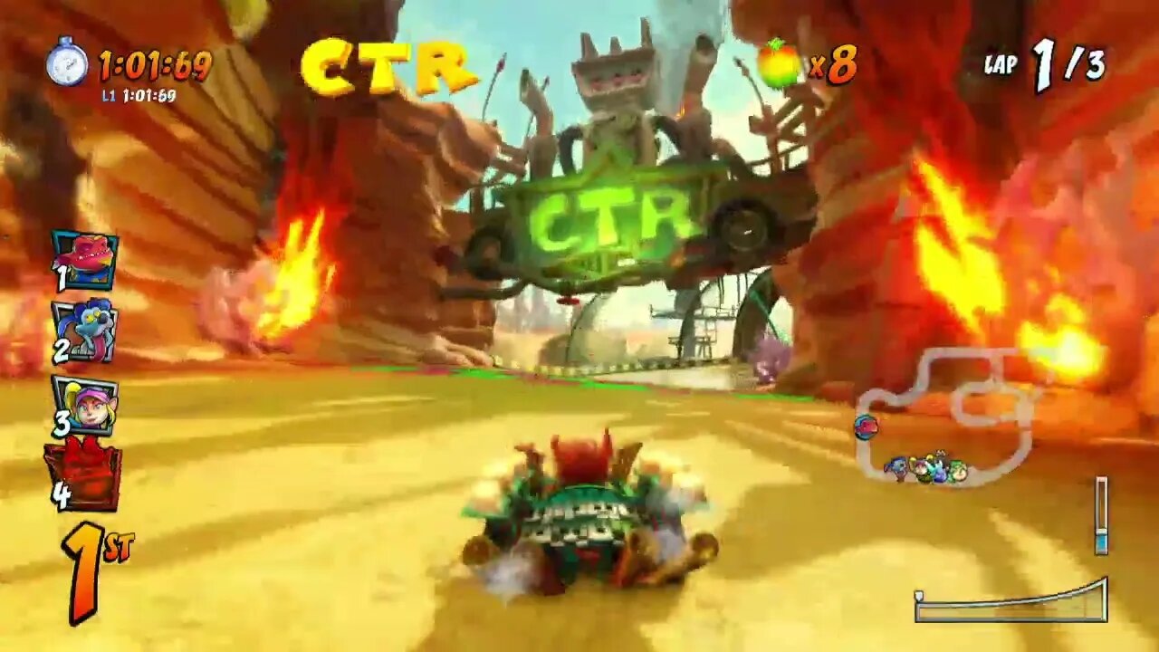 Megamix Mania CTR Challenge Gameplay - Crash Team Racing Nitro-Fueled