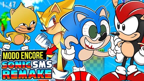 NOVO MODO ENCORE no SONIC de CELULAR | Sonic 1 Sms Remake