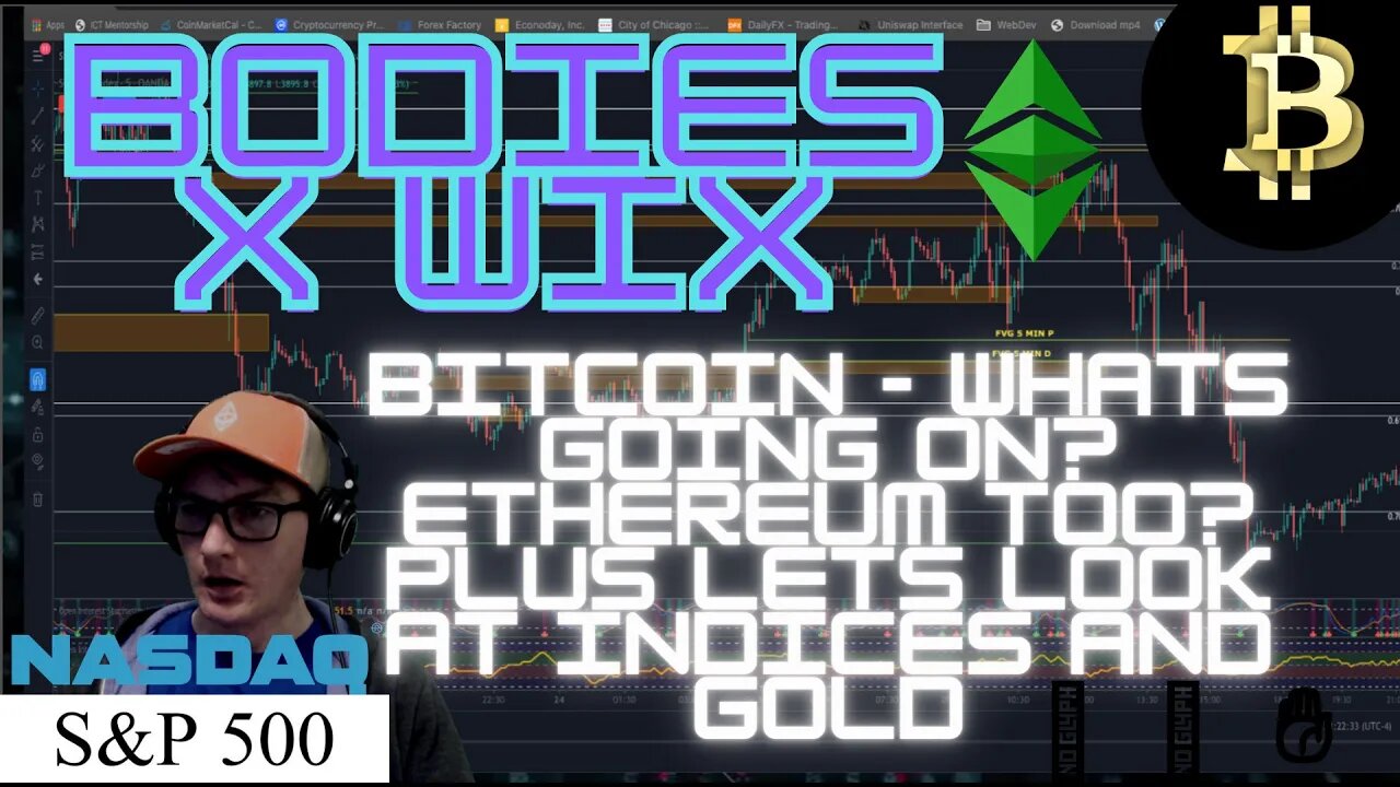 We Looked At BTC, ETH, NAS.... Now a Plus a look at Indices Gold & Crytpo