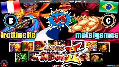 Samurai Shodown II (trottinette Vs. metalgames) [France Vs. Brazil]