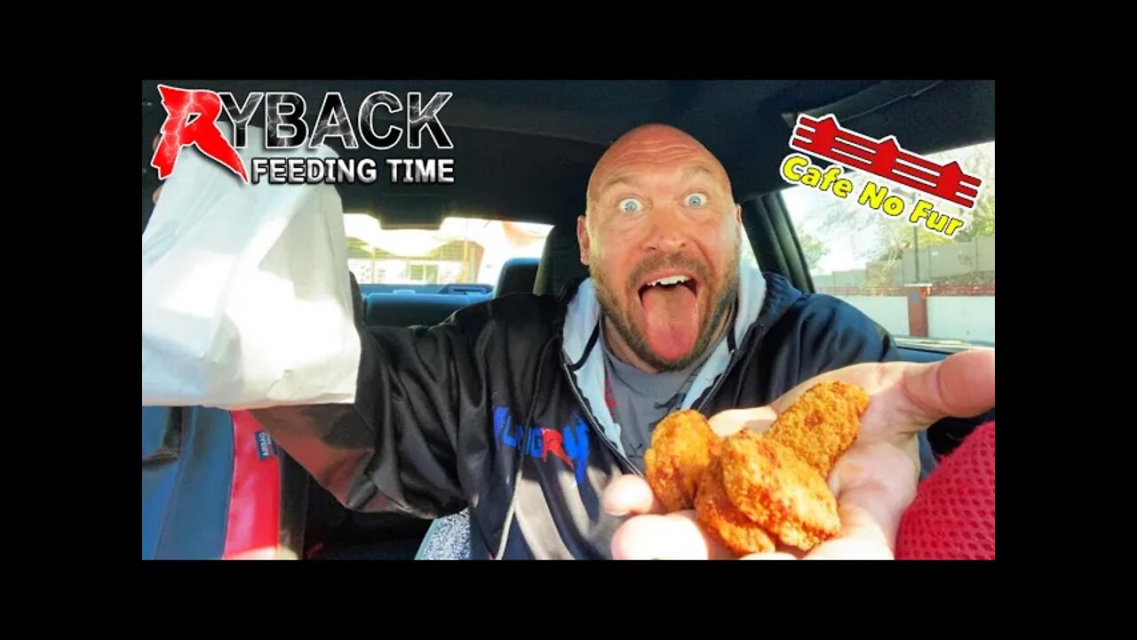 Ryback Feeding Time: Cafe No Fur Chicken Nuggets with BBQ and Ranch