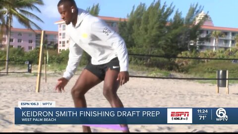 Keidron Smith finishing up draft prep