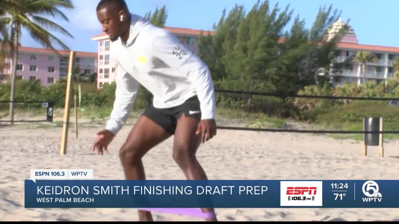 Keidron Smith finishing up draft prep